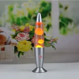 Ugreat - Tischlampe, futuristische orangefarbene Lavalampe mit Schalter Tischlampe