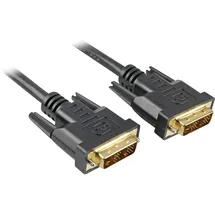 Sharkoon DVI-D Kabel 3 m Schwarz