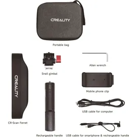 Creality 3D Creality CR Scan Ferret 3D-Scanner, 0,1 mm Hochpräzision, Scangeschwindigkeit von 30 fps, Dual-Modus-Scannen, Vollfarb-Texturen, kompatibel mit An...