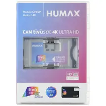 Humax Tivusat 4K Ultra Hd CAM mit (DVB-S2), TV Receiver, Schwarz