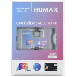 Humax Tivusat 4K Ultra Hd CAM mit (DVB-S2), TV Receiver, Schwarz
