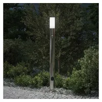 vidaXL Wegeleuchte Edelstahl 110,0 cm inkl. Sensor und Steckdose grau/silber