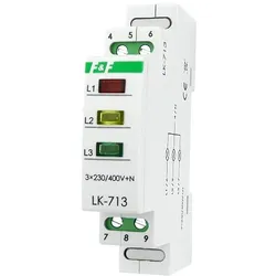 Phasenkontrolle Leuchtmelder 3 Phasen Kontrollleuchte Phasenprüfer LK-713K Signalleuchte F&F 6011
