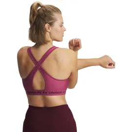 Under Armour Crossback Mid Bra Fuchsia Dusk S