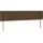 vidaXL Boxspringbett mit Matratze Dunkelbraun 180x200 cm Stoff