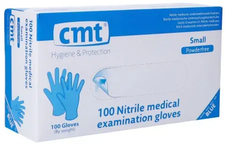 CMT Nitrilhandschuhe Blau Puderfrei S 100 Stück