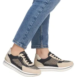 remonte D1329 Damen Weite E Beige/Schwarz 36