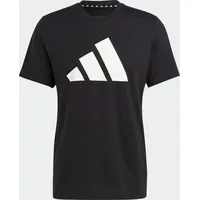 Adidas Train Essentials Feelready Logo Training T-Shirt Black / White 3XL