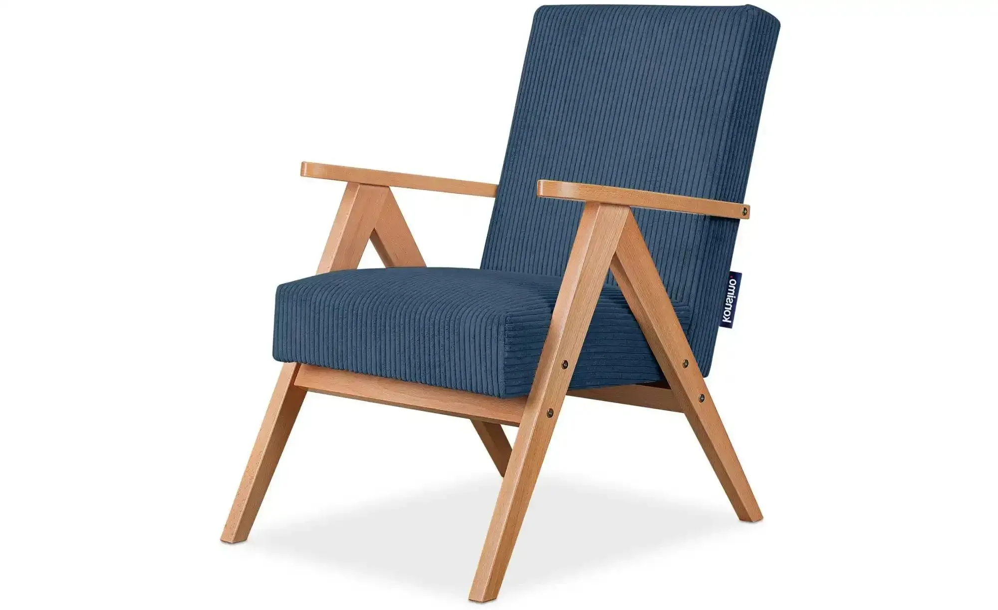 KONSIMO Sessel  Naset , blau , Maße (cm): B: 60 H: 90