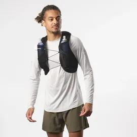 Salomon Trinkrucksack SALOMON "ACTIVE SKIN 8 NO FLASKS", Gr. L, schwarz, metal, Obermaterial: 100% Polyamid, Rucksäcke