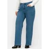 sheego Bequeme Jeans Jeans blau 48