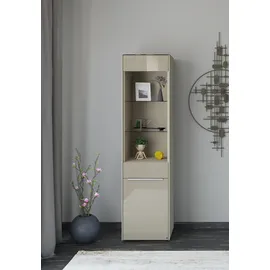 Set One by Musterring Standvitrine Reno 42 x 48 x 185 cm Braun