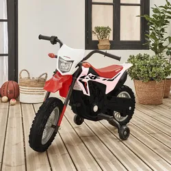 Elektro-Motorrad Kind Honda 6V, weiß, 1 Platz