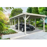Palmako Karl Einzel-Carport 315 x 732 cm Weiß lackiert