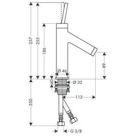 Hansgrohe Starck Einhandmischer Edelstahl Optic
