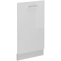 Vicco Geschirrspülblende R-Line, Weiß Hochglanz, 45 cm ohne Arbeitsplatte