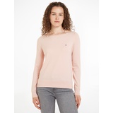 Tommy Hilfiger Strickpullover »CO JERSEY STITCH BOAT-NK SWEATER«, Gr. XL (42), Whimsy pink , 45852147-XL