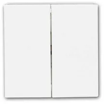 McPower Serien-Schalter Shallow 2-fach, 250V~/10A, UP, Klemmanschluss, weiß