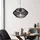 lux.pro Amersham 1-flg. 157 cm schwarz Rattan und Metall