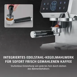 CASO Design 1826 Espresso Gourmet & Grind Siebträgermaschine