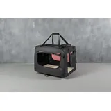 LIONTO Hundetransportbox 82 x 58 x 58 cm Schwarz