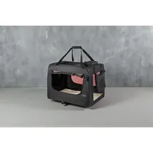 LIONTO Hundetransportbox 82 x 58 x 58 cm Schwarz