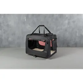 LIONTO Hundetransportbox 82 x 58 x 58 cm Schwarz