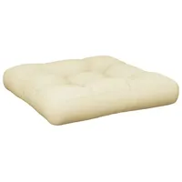 VidaXL Palettenkissen Creme 60x61,5x10 cm Stoff