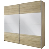 Rauch Schwebetürenschrank Quadra mit Spiegelelementen