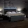vidaXL Boxspringbett 180 x 200 cm Dunkelgrau