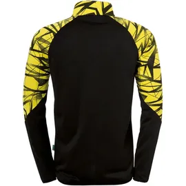 Uhlsport Goal 25 1/4-Zip Trainings-Top Herren schwarz/limonengelb S