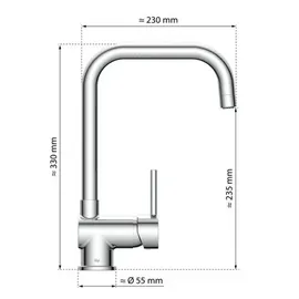 Eisl Futura Niederdruck chrom NI182GALPCR