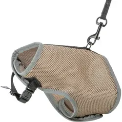 Trixie Softgeschirr mit Leine für die Katze Taupe