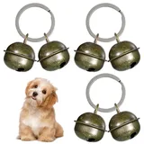 LEEQ Extra Laut Glocken für Katze und Hund - Haustier Tracker Glocke Hundeglocke für Halsband Haustier Tracker für Schwarz Katzenglocke Halsband Charm Anhänger Glocken für Hund Katze Geschirr