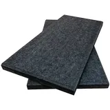 Silenti Akustikpaneel  (2 Stk., Anthrazit, 100 cm x 50 cm x 50 mm, Polyester)