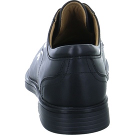 CLARKS Un Aldric Lace Derbys, Schwarzes Leder, 43 EU Weit