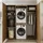 roomartstore.de Duo Waschmaschinenschrank 187 cm Weiß Holz, Spanplatte