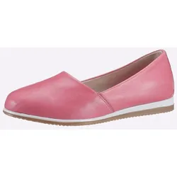 Slipper HEINE, Damen, Gr. 38, pink, Leder, Glattleder, sportlich, Schuhe