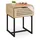 Relaxdays Nachtschrank mit Schublade 40 x 41,5 x 55,5 cm Schwarz/Bronze