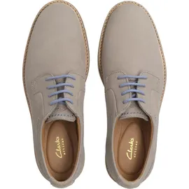 CLARKS Herren Atticus Ltlace Oxford, Grau Nubuk, 42.5 EU