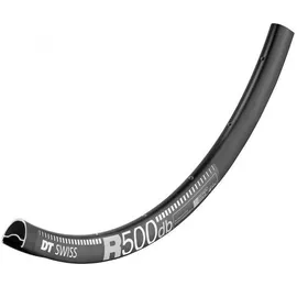 DT Swiss Felge R 500 Disc 28"/700C 28 Loch Schwarz - robuste Alltags-Laufradbasis