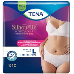 Tena Silhouette Plus L White Inkontinenz Pants