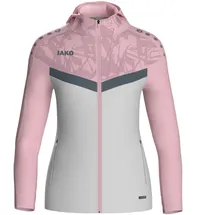 Jako Iconic Trainingsjacke mit Kapuze Damen 851 soft grey/dusky pink/anthra light 44