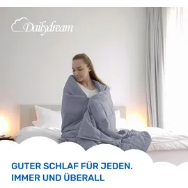 DAILYDREAM Gewichtsdecke für Erwachsene aus 100% Baumwolle, Edition"Grau"