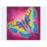 Craft Buddy Ltd. Crystal Art Grußkarte Schmetterling 18x18 cm
