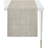 APELT Tischläufer APELT "8027 LOFT STYLE", beige (natur), B:48cm L:140cm, Polyester, Viskose, Tischdecken, Jacquardgewebe