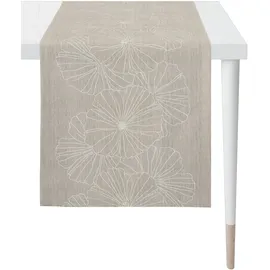 APELT Tischläufer APELT "8027 LOFT STYLE", beige (natur), B:48cm L:140cm, Polyester, Viskose, Tischdecken, Jacquardgewebe