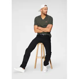 Levi's 502 Jeans Tapered Fit in schwarzem Nightshine W30 / L30