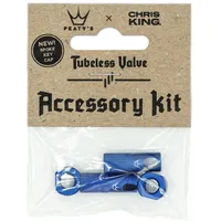 Peaty's Chris King (MK2) Ventilkappe Zubehör Kit navy