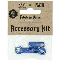 Peaty's Chris King (MK2) Ventilkappe Zubehör Kit navy